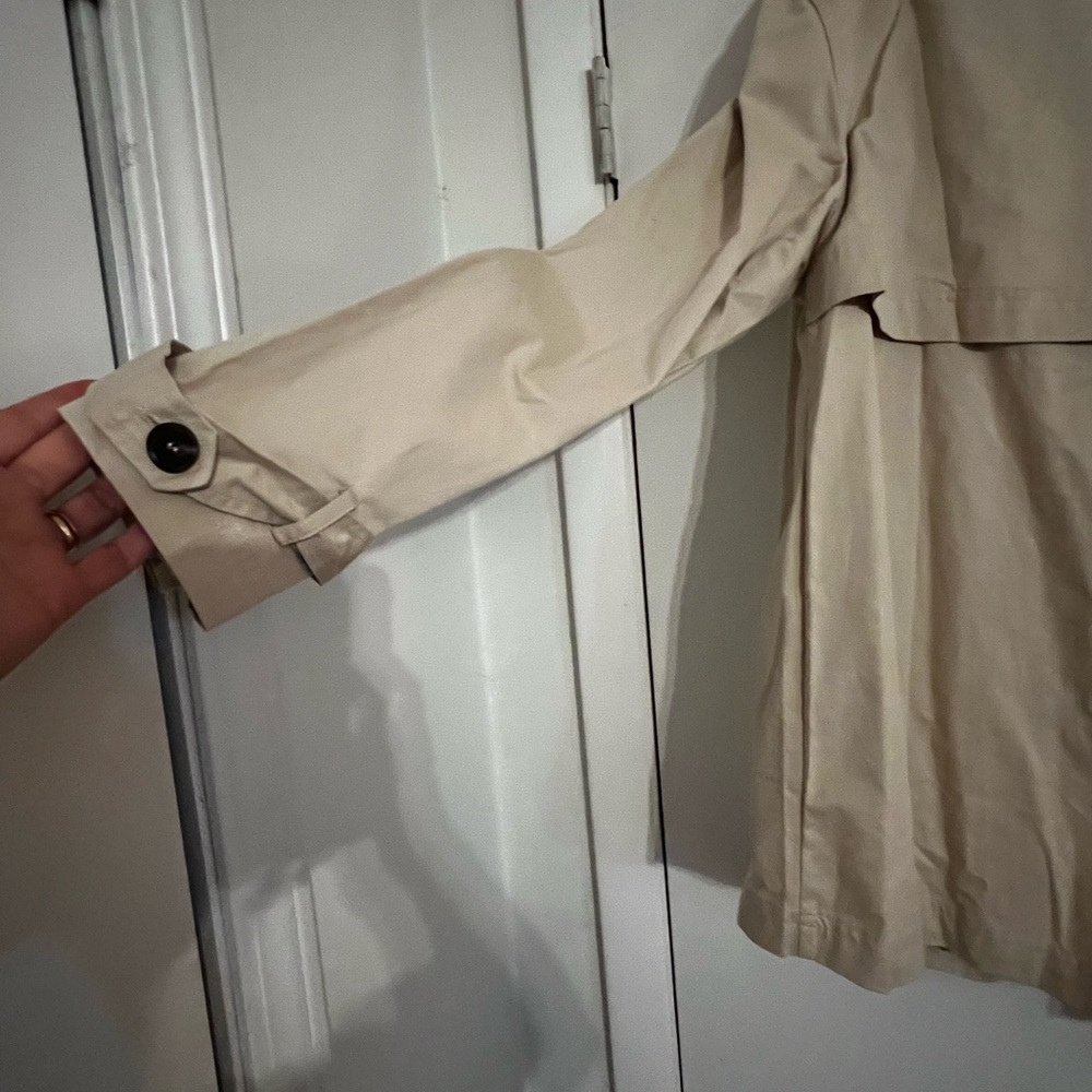 Trench Coat - shorter length, khaki - Picture 4 of 4